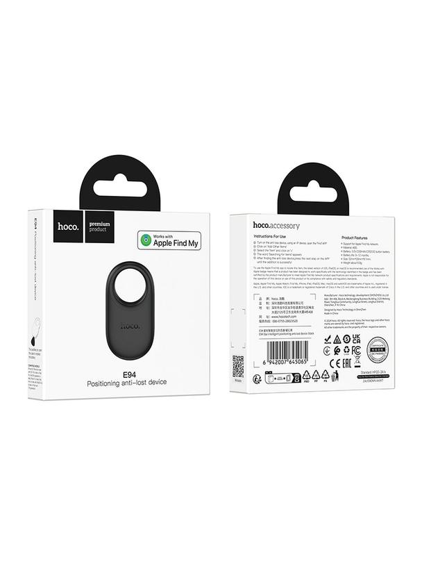 Lokalizator zgodny z Apple Find My Hoco E94 czarny
