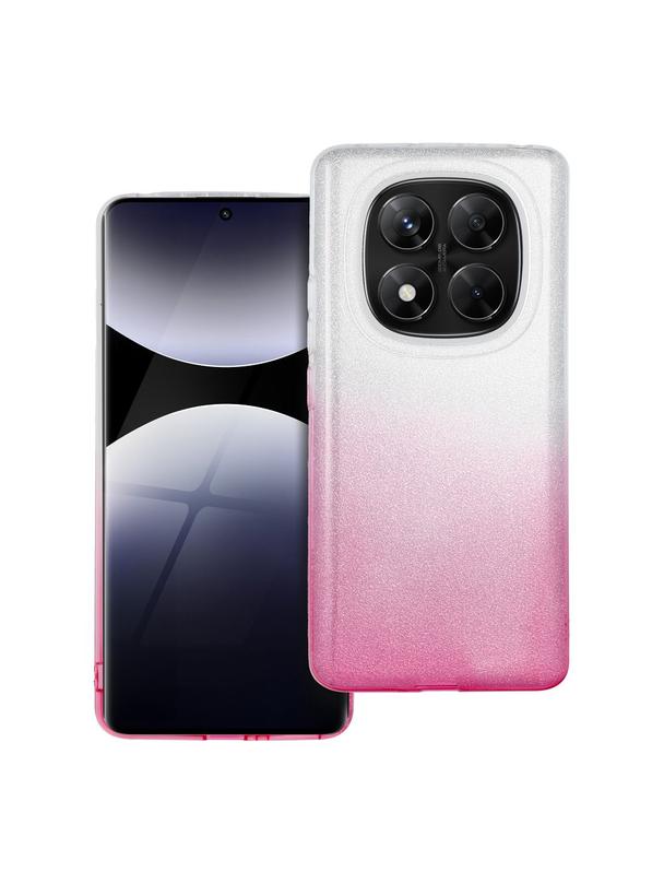 Futerał SHINING do XIAOMI Redmi Note 14 Pro 4G transparentny różowy