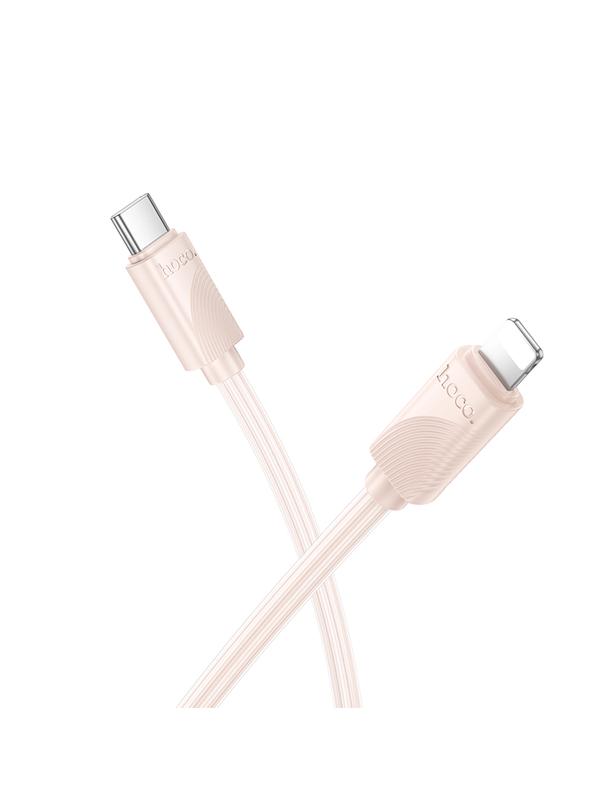 Kabel USB C do Lightning Hoco PD 27W 1 m X114 różowy