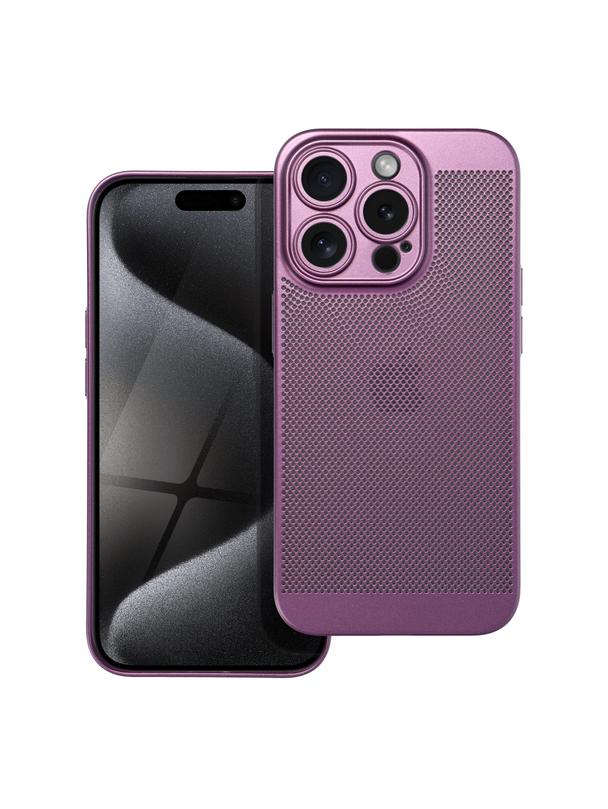 Futerał BREEZY do IPHONE 15 Pro fioletowy