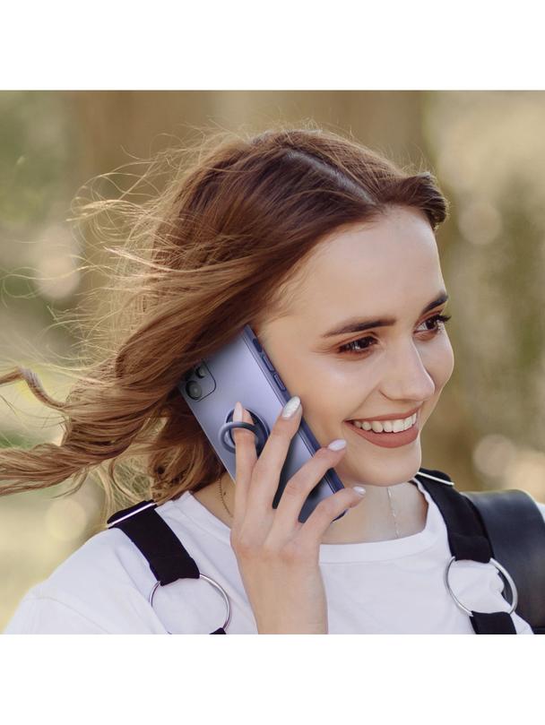 Futerał SILICONE RING do XIAOMI Redmi Note 14 PRO 4G fioletowy