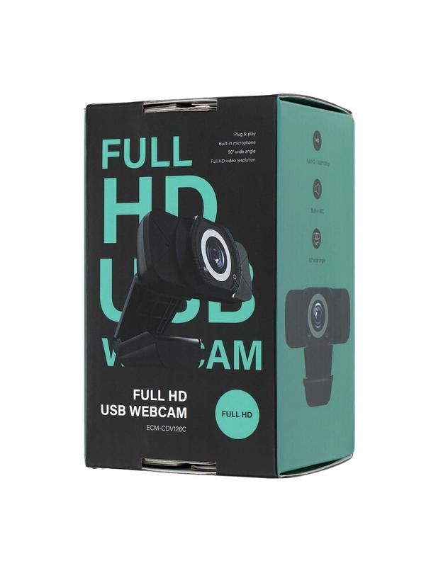 Kamera internetowa Full HD 1920*1080p/30fps ECM-CDV126C czarna