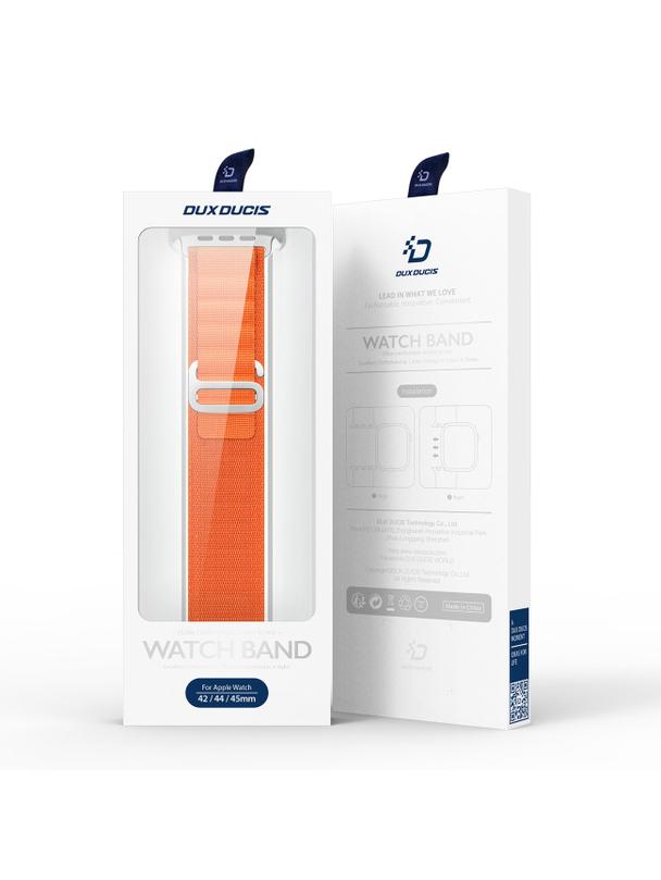 DUX DUCIS pasek GS nylonowy do Apple Watch 42 / 44 / 45 / 49 mm pomarańczowy