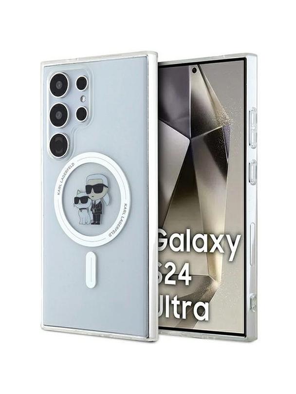 KARL LAGERFELD futerał do SAMSUNG S24 Ultra KLHMS24LHGKCNOT (MAGSAFE IML KC) transparentny