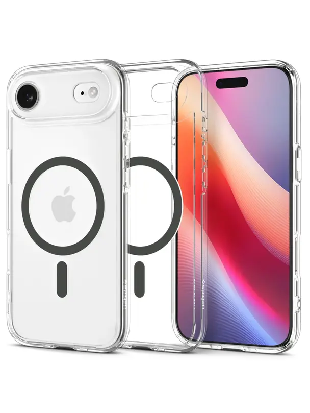 SPIGEN futerał ULTRA HYBRID MAG kompatybilny z MagSafe do IPHONE 17 Air clear graphite