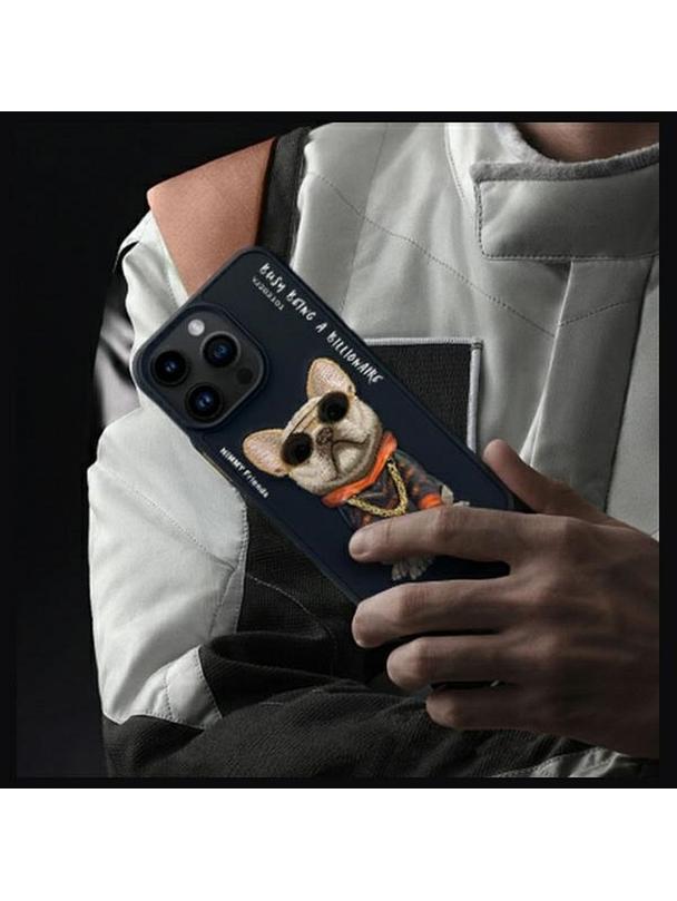 NIMMY futerał GLASSES COOL DOG do IPHONE 15 Pro Max czarny