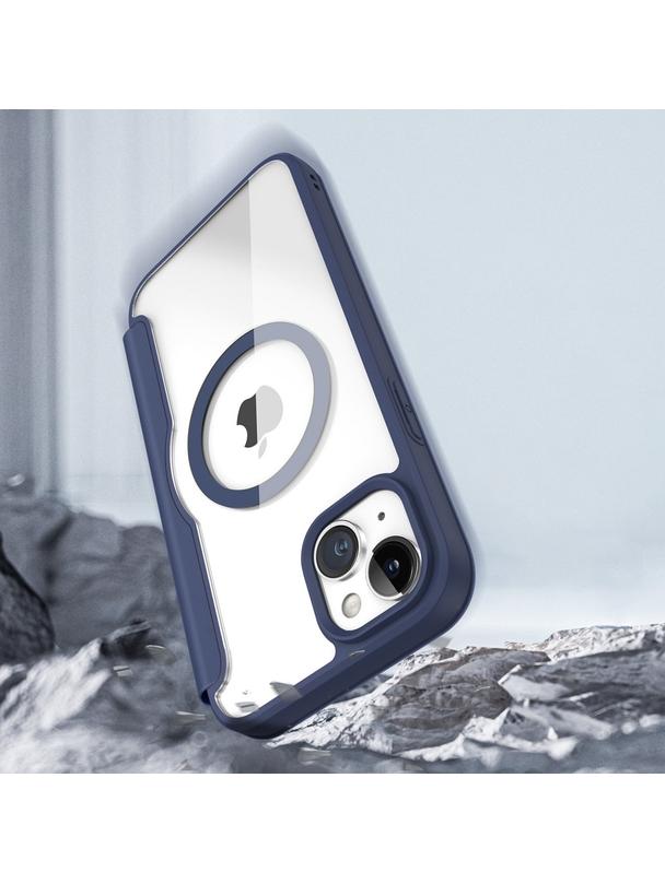 DUX DUCIS kabura SKIN X PRO kompatybilna z MagSafe do IPHONE 15 Plus niebieska