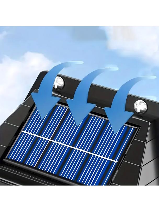 Lampa solarna LED do ogrodu elewacyjna RC-K-1536 czarna