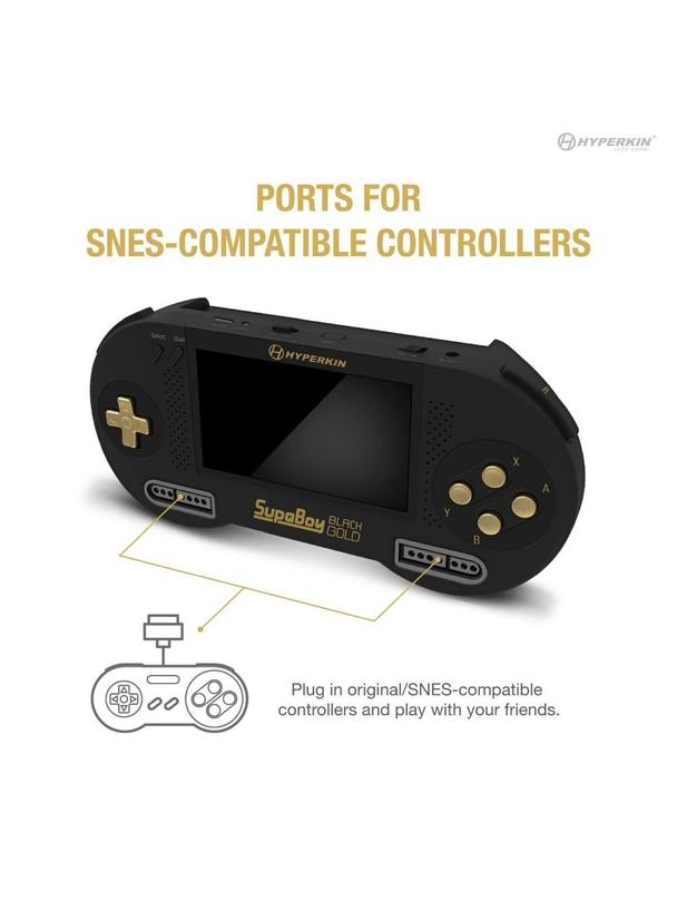 HYPERKIN konsola przenośna do gier SUPABOY M08889-BKC czarno złota