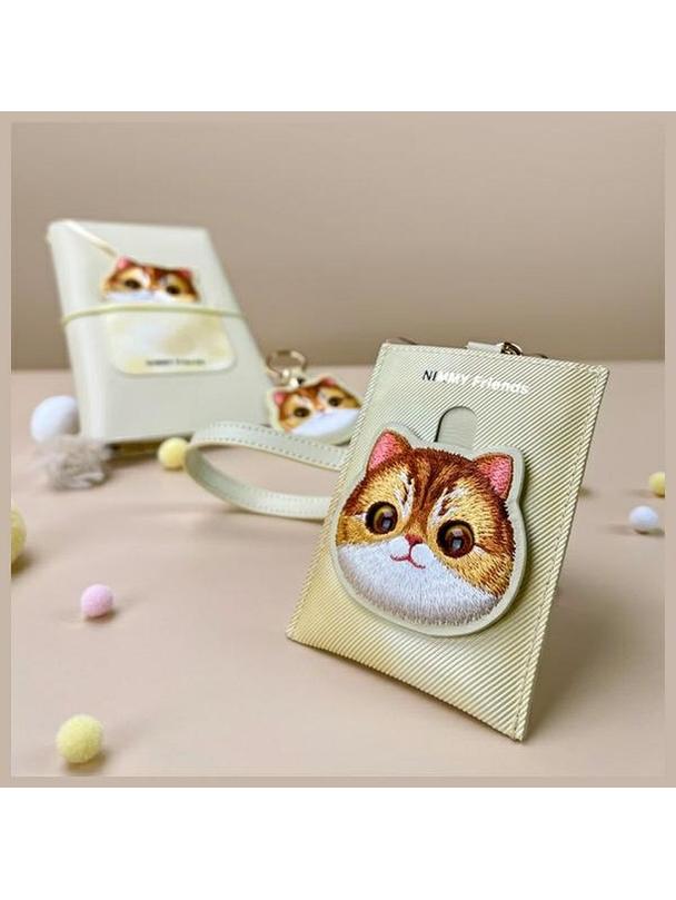 NIMMY portfel na karty BIG EYED PET 2.0 Cat khaki