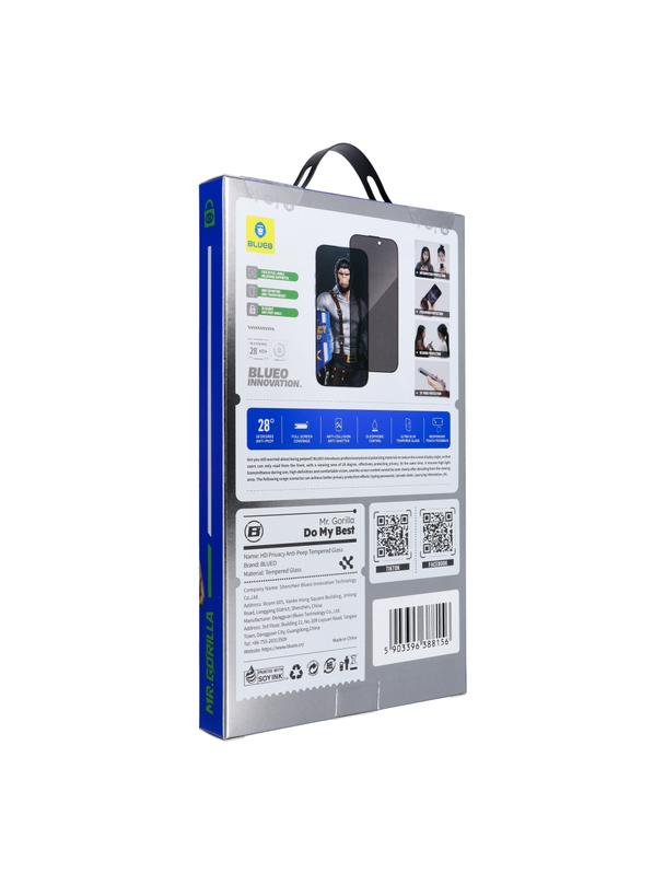 Szkło Hartowane 5D Mr. Monkey Glass - do Samsung Galaxy S25 Edge czarny (Strong Privacy)