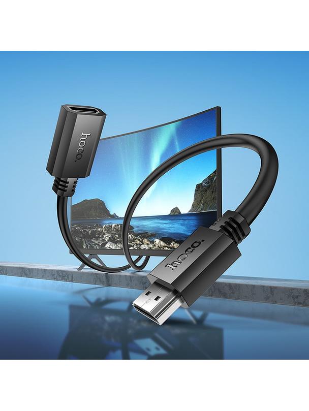 Kabel HDMI do HDMI Hoco 4K/60Hz 1 m US13 czarny