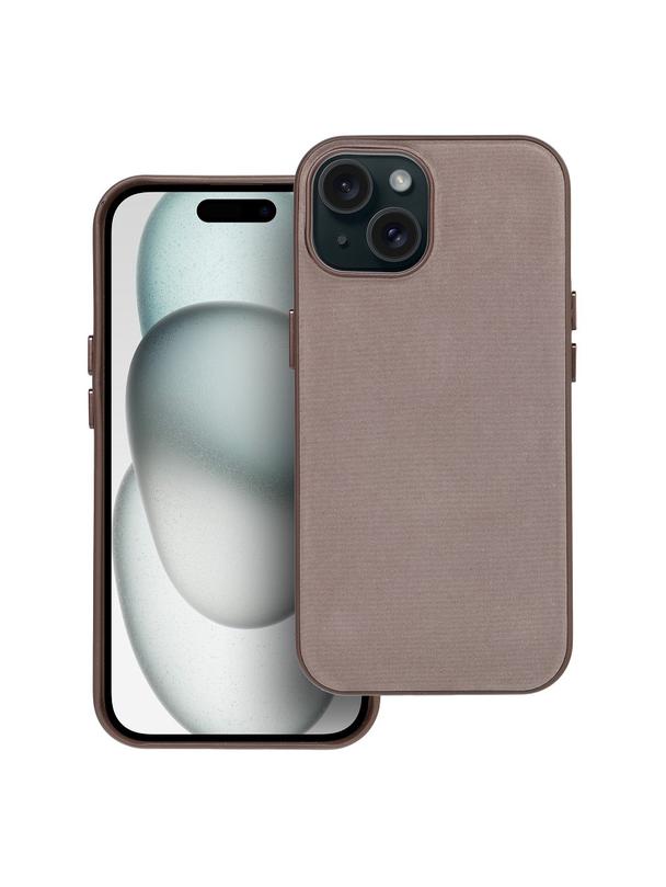 Futerał WOVEN MAG COVER kompatybilny z MagSafe do IPHONE 15 jasny brązowy