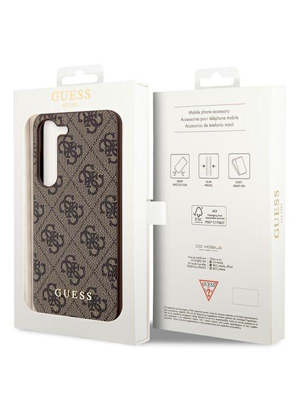 GUESS futerał do SAMSUNG S24 GUHCS24SGF4GBR (4G Charm) brązowy