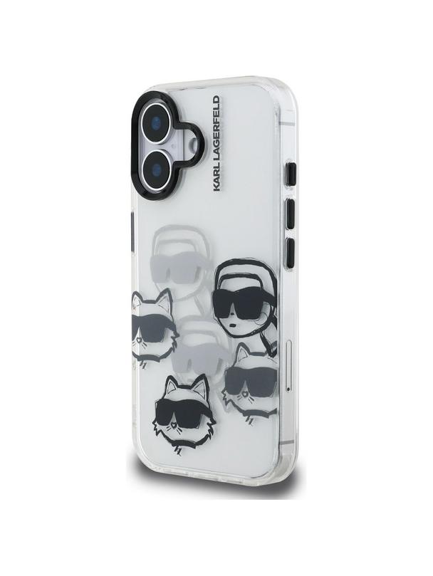 KARL LAGERFELD futerał do IPHONE 16 KLHCP16SHMCHKCT (IML Multi K&C Head Pattern)