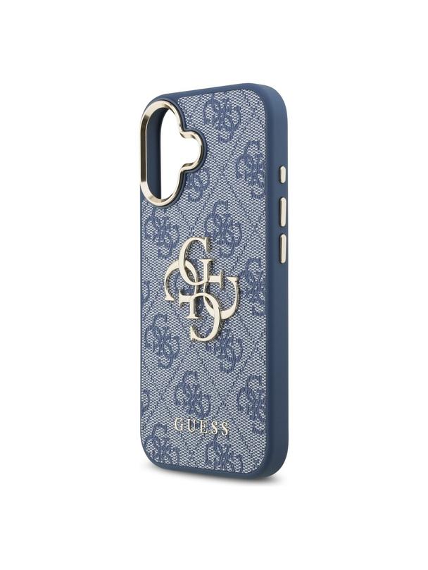 GUESS futerał do IPHONE 17 GUHCP17S4GMGCBL (PU W/ Big 4G Classic Logo) złoto niebieski