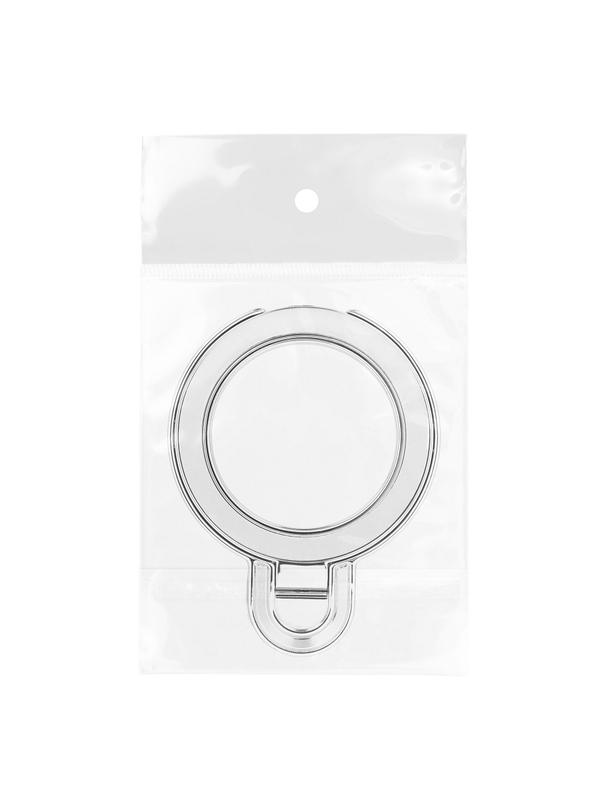 Stojak na telefon CIRCLE - naklejany - srebrny