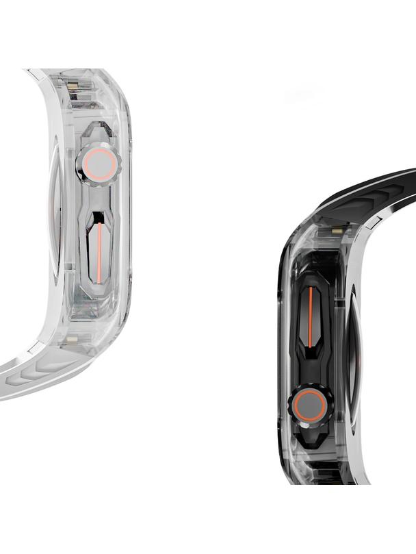 WiWU - Pasek do smartwatcha Wi-WB014 2w1 Armor Watch Band 49mm - czarny