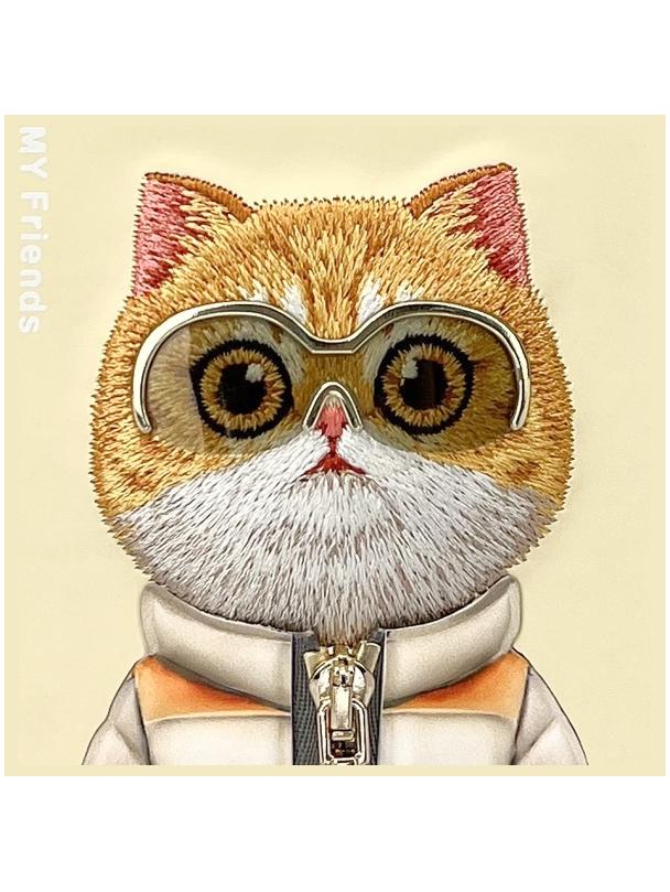 NIMMY futerał COOL&CUTE 2.0 Cat do IPHONE 16 Pro Max khaki