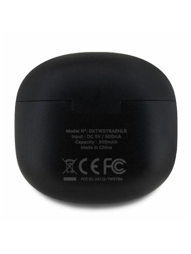 Słuchawki bezprzewodowe douszne TWS DKNY Satiny Finish DKTWST6AEHLK czarne