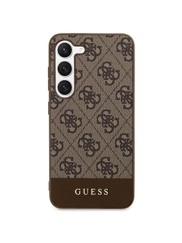 GUESS futerał do SAMSUNG S24 Plus GUHCS24MG4GLBR (4G Bottom Stripe) brązowy