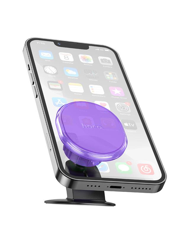 Uchwyt na telefon do samochodu magnetyczny Hoco do deski H2 fioletowy