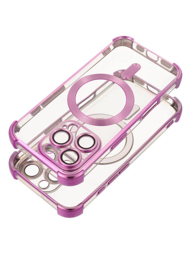 Futerał ANTISHOCK ELECTRO do IPHONE 16 Pro kompatybilny z MagSafe purpurowy