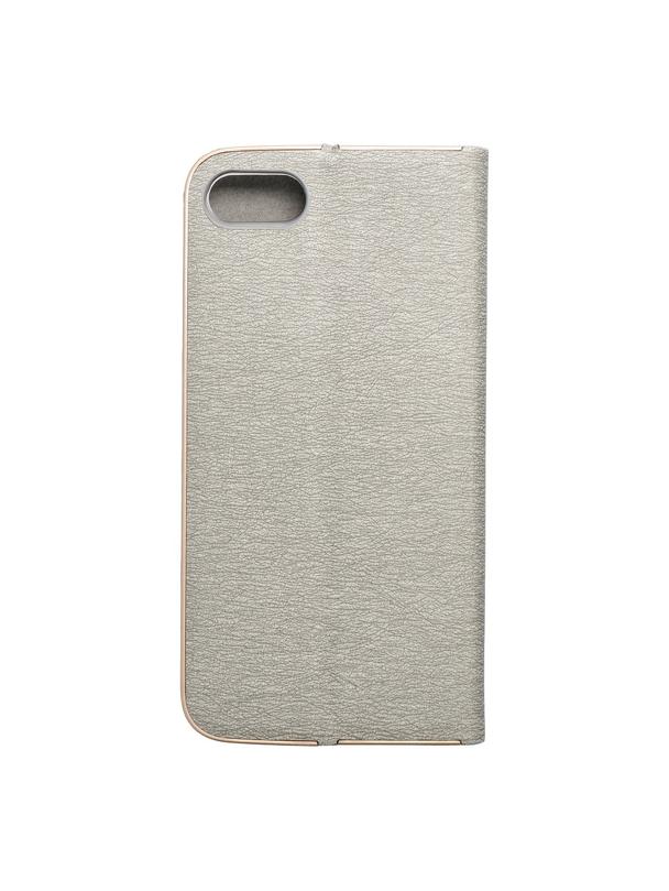 Kabura LUNA Book Gold do IPHONE 7 / 8 / SE 2020 / SE 2022 srebrny