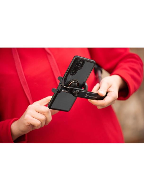 Selfie stick Forcell F-Grip S70M tripod z pilotem bezprzewodowym czarny 0INT