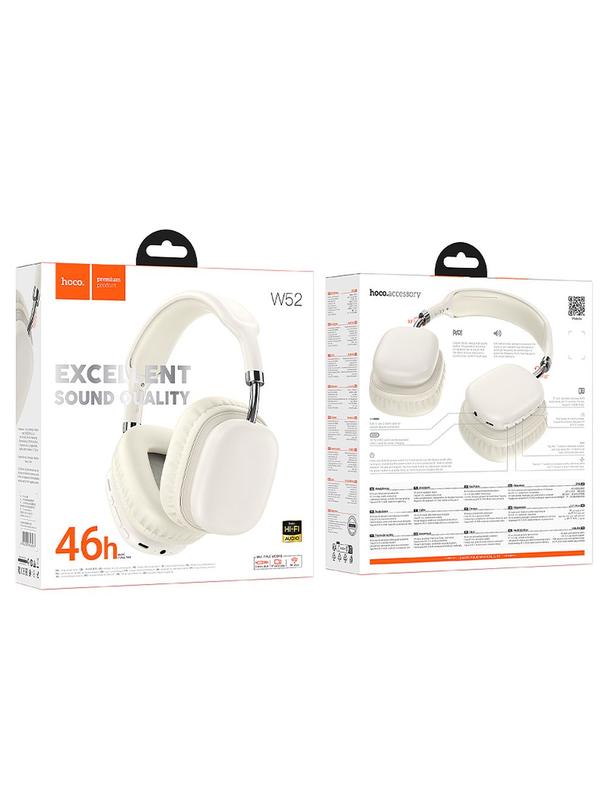 Słuchawki bezprzewodowe nauszne Hoco W52 białe
