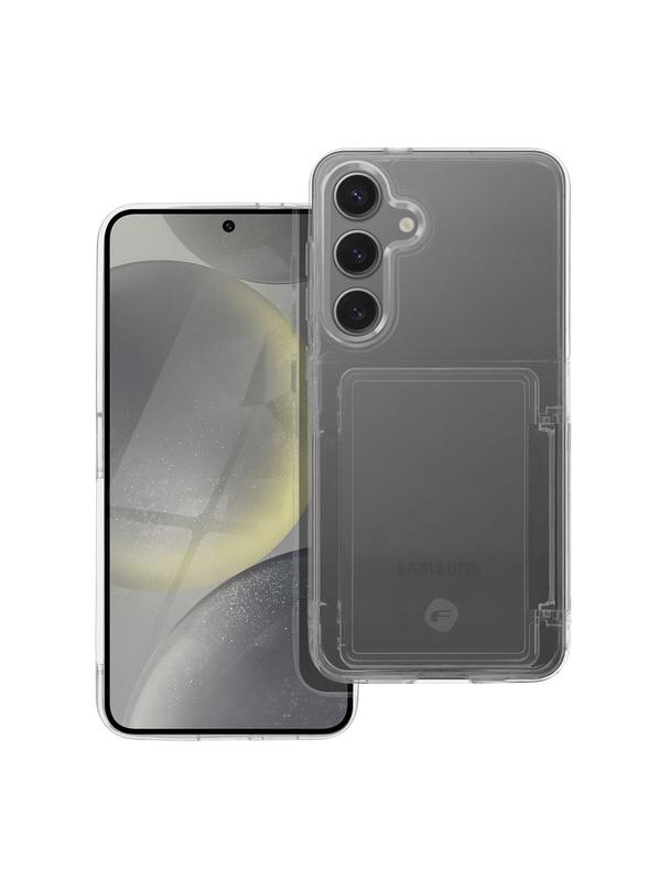 Etui na Samsung S24 PLUS Forcell F-Protect Crystal Pocket transparentne