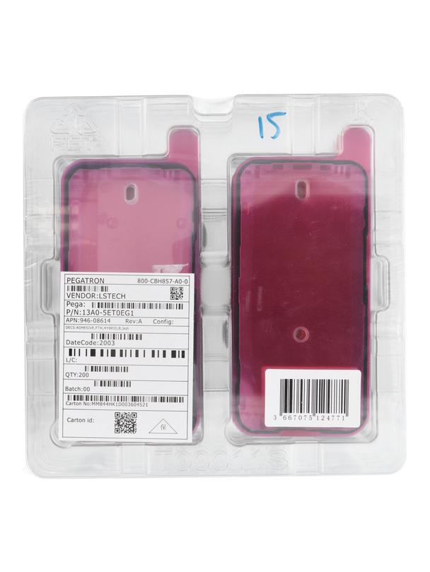 ServicePack Taśma klejąca uszczelka wyświetlacza do iPhone 15 (opakowanie 200szt)