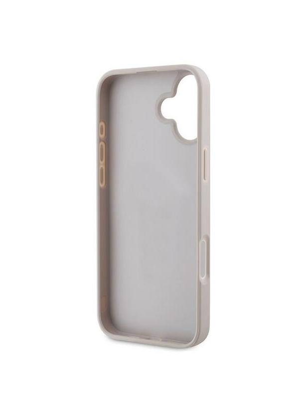 GUESS futerał do IPHONE 16 Plus GUHCP16MG4GLPI (4G PU Bottom Stripe) różowy
