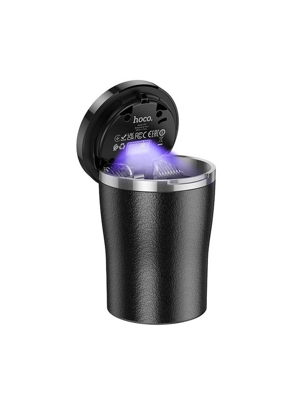 Popielniczka samochodowa Hoco 250 ml ZP9 czarna