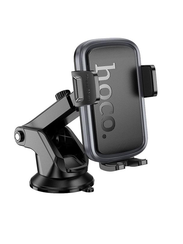 Uchwyt na telefon do samochodu uniwersalny Hoco do szyby / deski H79 czarno szary