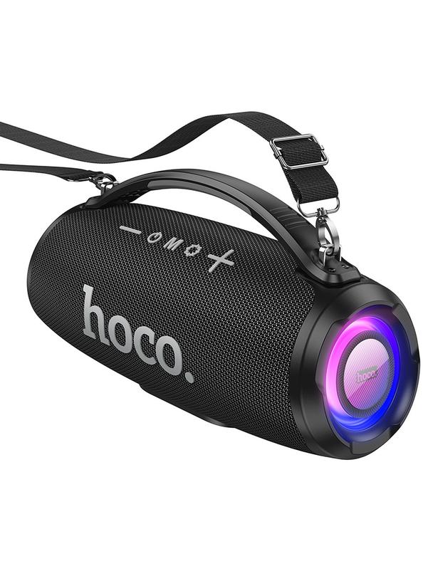 Głośnik bluetooth LED 2 x 20W 4h Hoco HA4 czarny