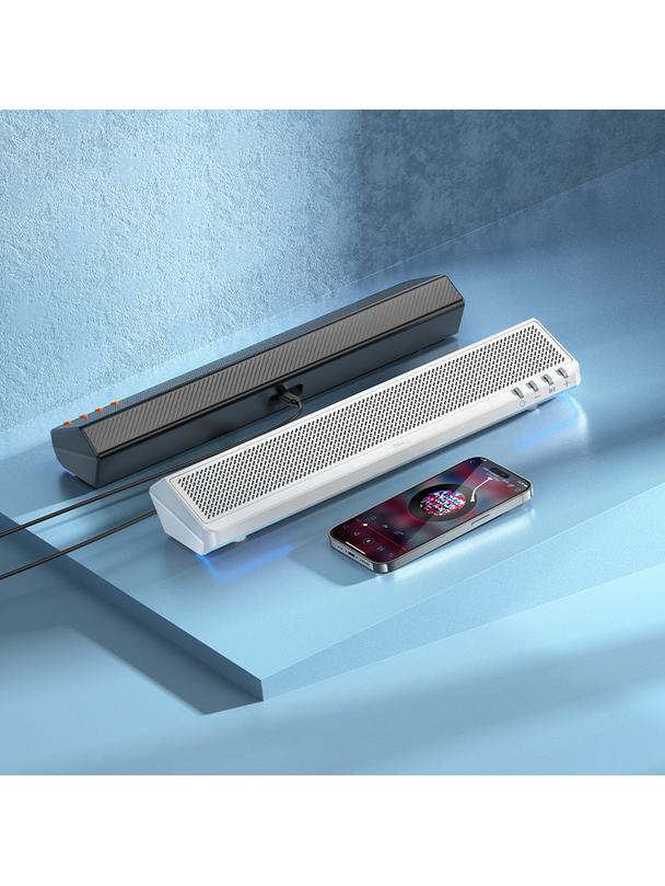 Głośnik bluetooth 2 x 3W Hoco 2w1 BS66 biały