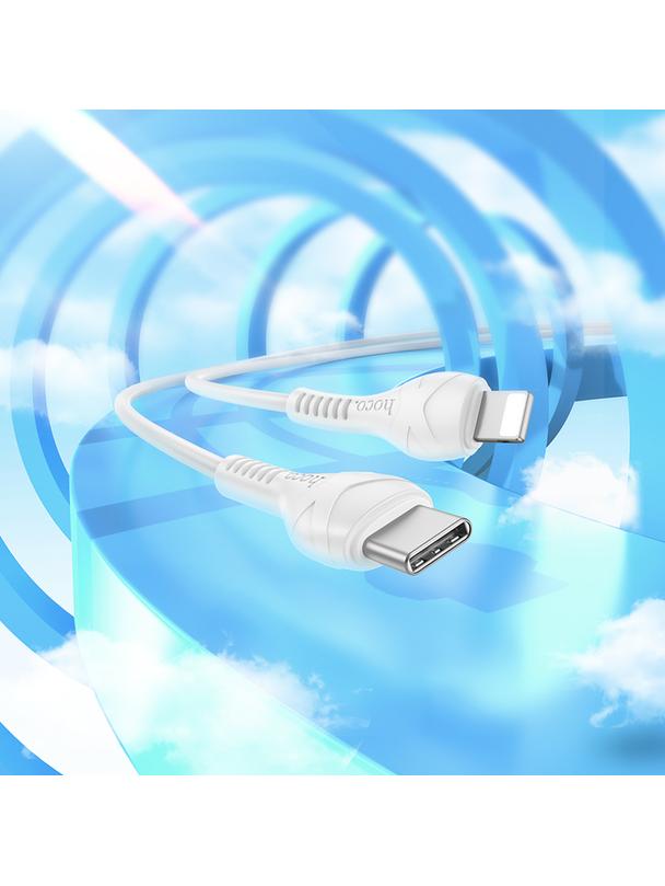 Kabel USB C do Lightning Hoco PD 27W 1 m X37 biały