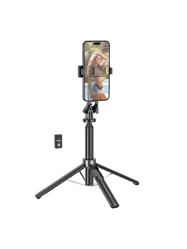 Selfie stick Hoco tripod z pilotem bezprzewodowym K21 czarny