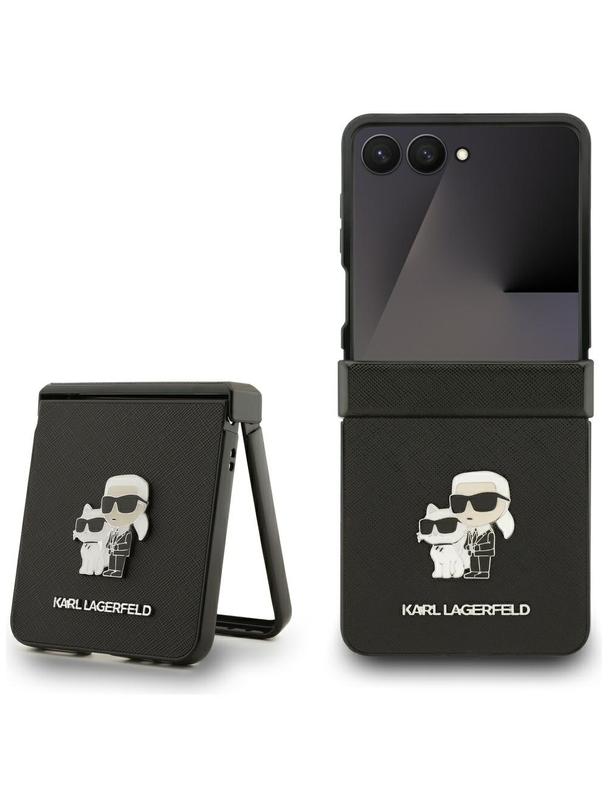 KARL LAGERFELD futerał do SAMSUNG Z Flip7 KLHCZF7SAPKCNPK (Saffiano KC PIN) czarny