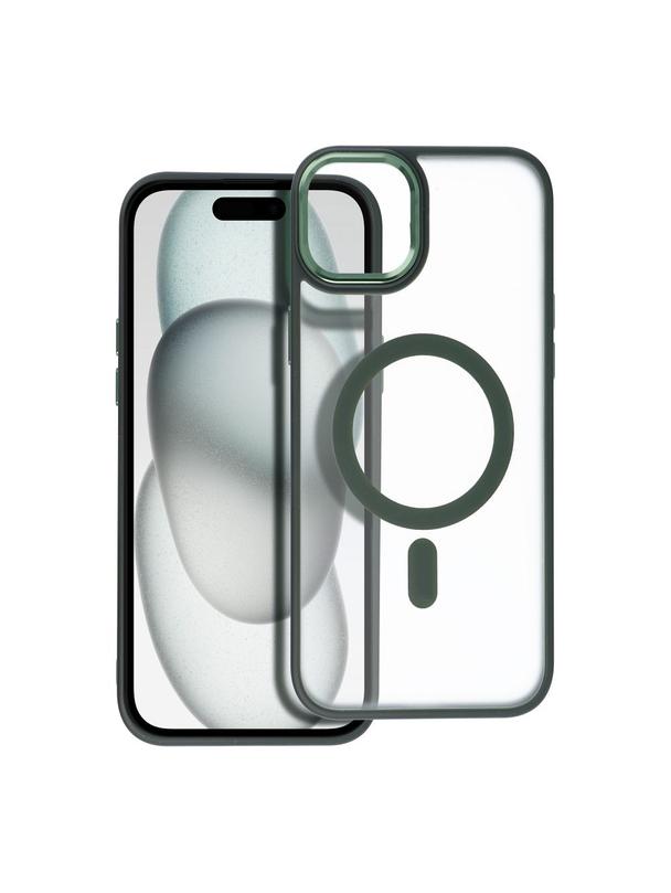 Futerał MATTE MAG COVER kompatybilny z MagSafe do IPHONE 15 Plus zielony