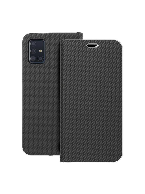 Kabura LUNA Book Carbon do SAMSUNG A51 czarny