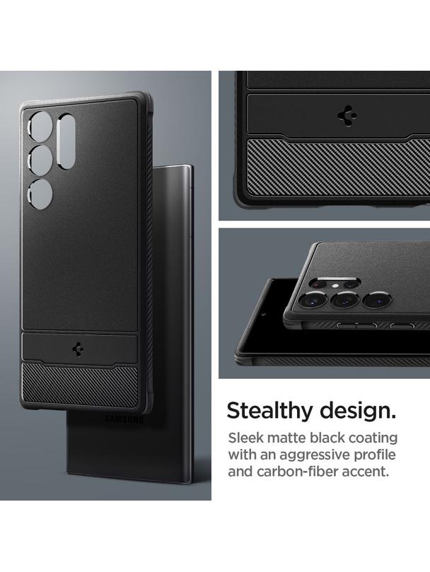 SPIGEN futerał RUGGED ARMOR do SAMSUNG S23 Ultra matte black