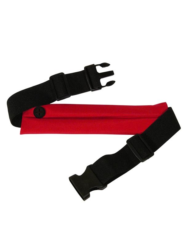 ART pas sportowy z kieszenią podświetlany APS-01R czerwony