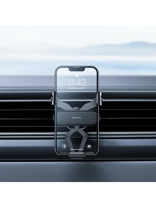 BASEUS Uchwyt samochodowy grawitacyjny do kratki wlotu Stable Gravitational Lite SUWX010001 czarny
