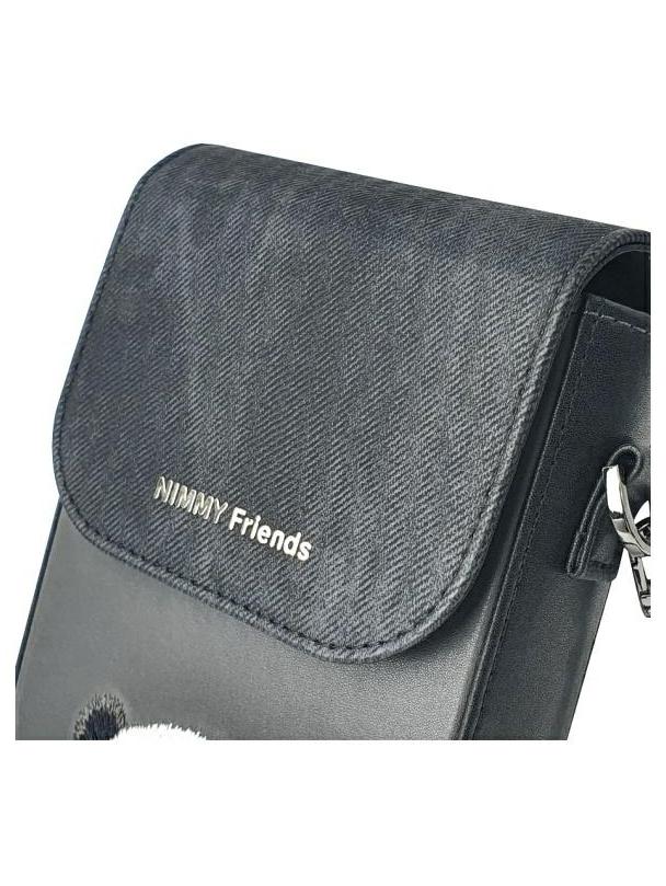 NIMMY torebka na telefon BIG EYED PET 2.0 Panda czarna