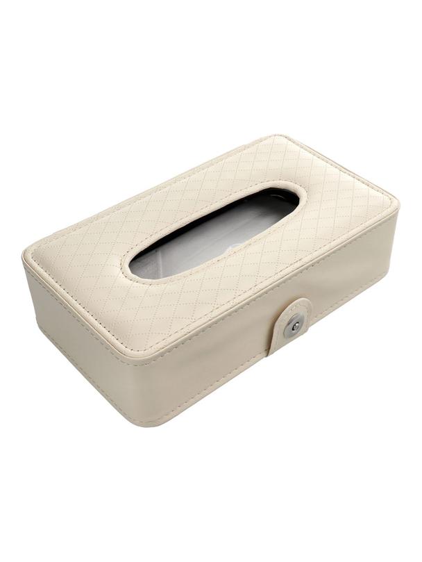 Pojemnik na chusteczki z paskiem beżowy