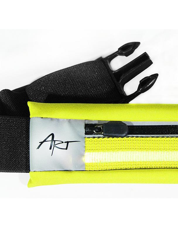 ART pas sportowy z kieszenią podświetlany APS-01G zielony
