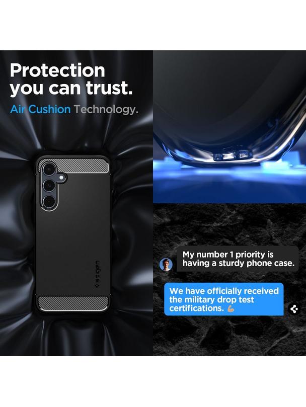 SPIGEN futerał RUGGED ARMOR do SAMSUNG A55 5G matte black