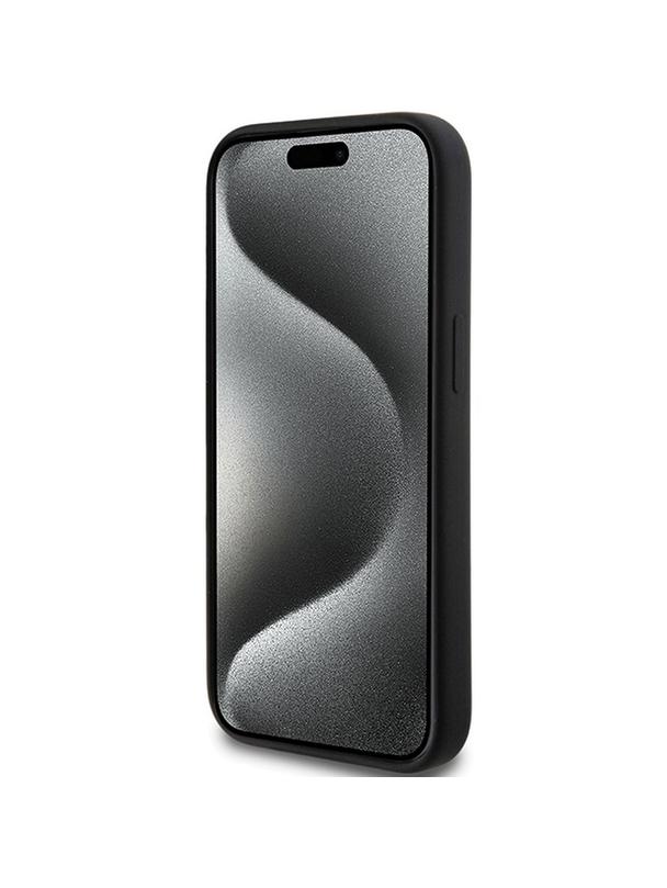 KARL LAGERFELD futerał do IPHONE 15 KLHCP15SSKSBMCK (Silicone Karl Script Logo) czarny